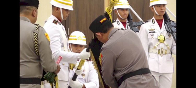 Kapolri Pimpin Upacara Pemuliaan Nilai Tribrata Jelang Hari Bhayangkara ke-79
