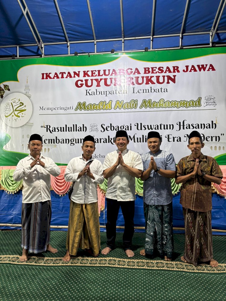 Kapolres Lembata Bersama Forkopimda Hadiri Perayaan Maulid Nabi Muhammad S.A.W di Paguyuban Keluarga Jawa Lembata