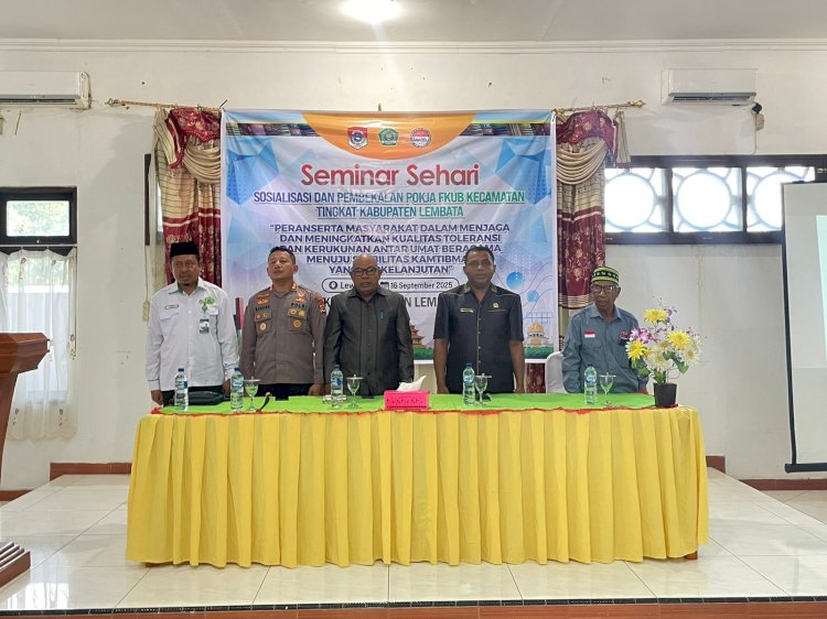 Kapolres Lembata Bersama Bupati dan Forkopimda Ajak Masyarakat Jaga Kerukunan Antarumat Beragama