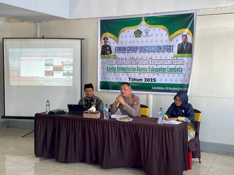Kapolres Lembata Sampaikan Materi Pendekatan Polri dalam Penyelesaian Konflik Keagamaan