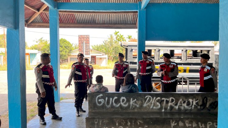 Patroli Dialogis Sat Samapta Polres Lembata Wujudkan Keamanan dan Ketertiban di Wilayah Kota Lewoleba.