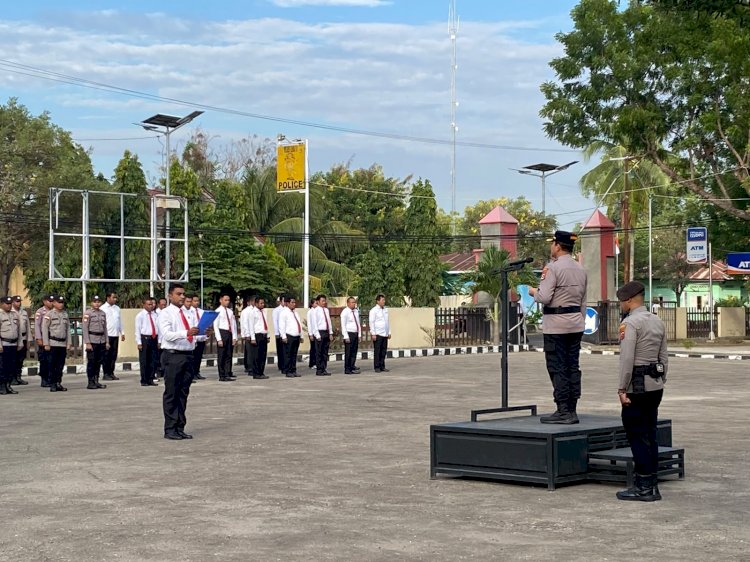 Kapolres Lembata Pimpin Apel Jam Pimpinan, Tekankan Pentingnya Menjaga Kamtibmas Tetap Aman dan Kondusif.