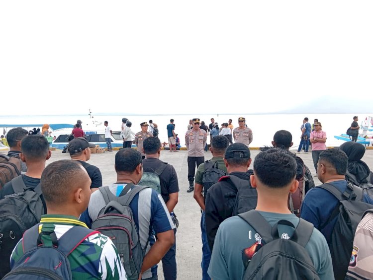 Wakapolres Lembata Pastikan Kesiapan Personel Mengikuti Ujian Kenaikan Pangkat di Polres Flores Timur.
