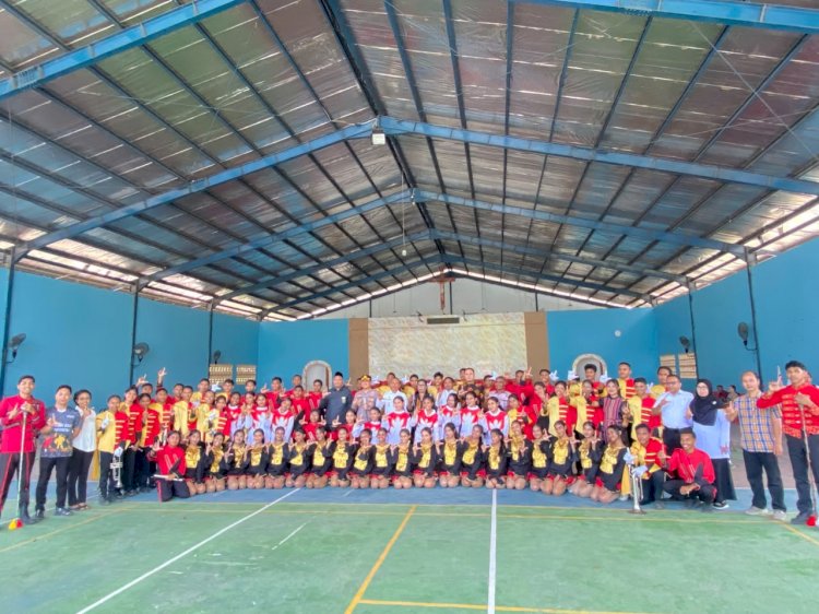 Kapolres Lembata Hadiri Konser Pelepasan Fraternity Drum Band, Siap Harumkan Nama Daerah di Tingkat Provinsi.