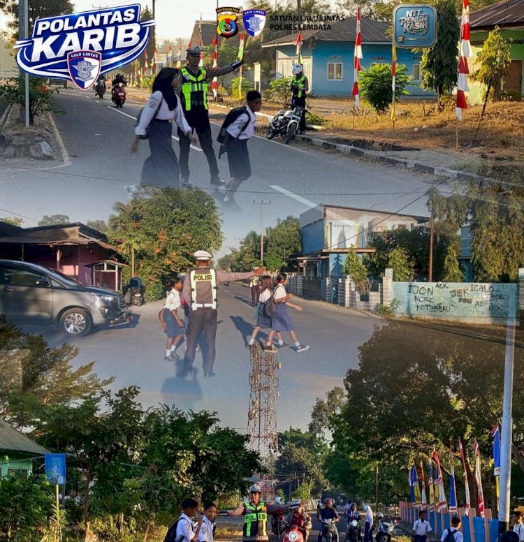 Satlantas Polres Lembata Hadir di Pagi Hari, Wujudkan Keamanan dan Kelancaran Lalu Lintas.