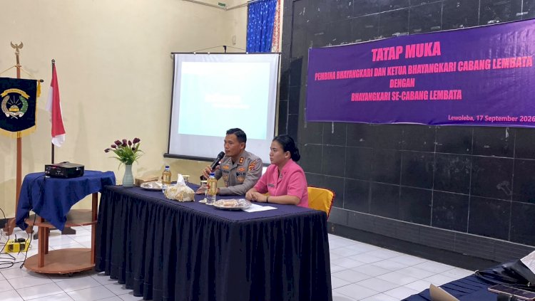 Tatap Muka Pembina dan Ketua Bhayangkari Cabang Lembata, Perkuat Kekeluargaan dan Dukungan terhadap Tugas Polri.