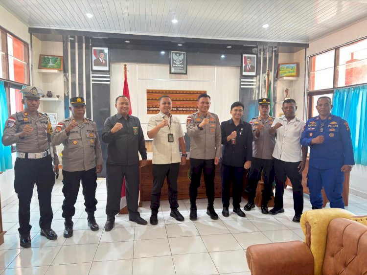 Perkuat Sinergi Penegakan Hukum, Kapolres Lembata Silaturahmi dan Koordinasi dengan Pengadilan Negeri Lembata.