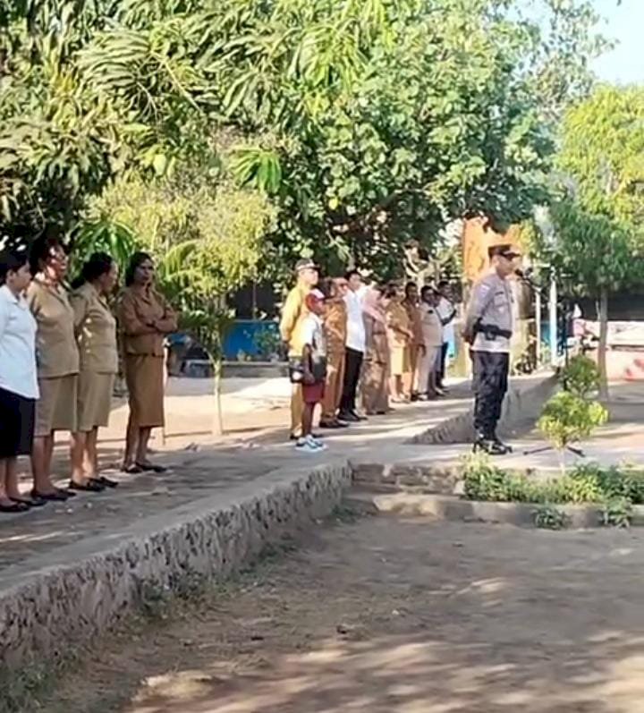 Polri Hadir untuk Anak Bangsa, Kasat Binmas Polres Lembata Tanamkan Nilai Kebinekaan dan Pancasila.