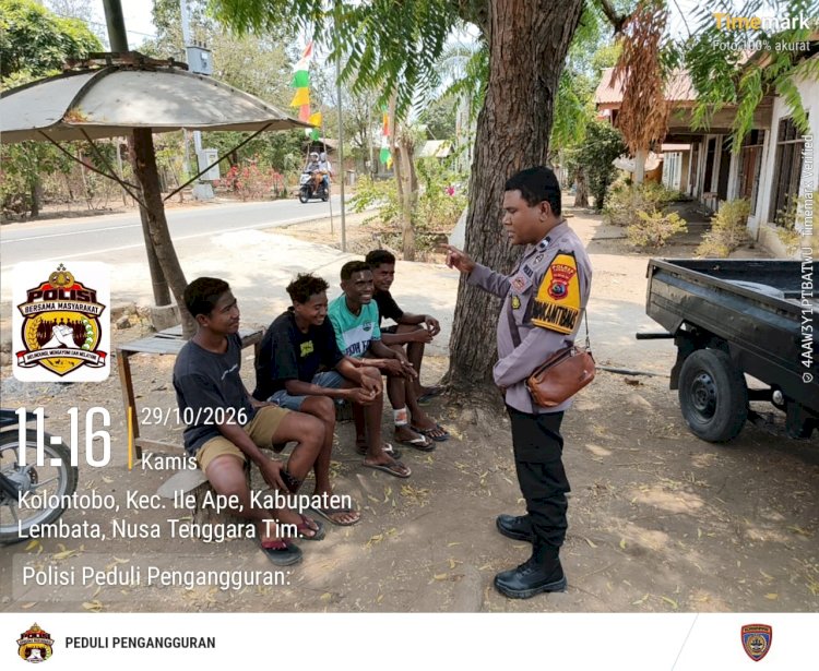 Dekat dengan Generasi Muda, Bhabinkamtibmas Desa Ohekolontobo Ajak Pemuda Desa Bersama Jaga Kamtibmas
